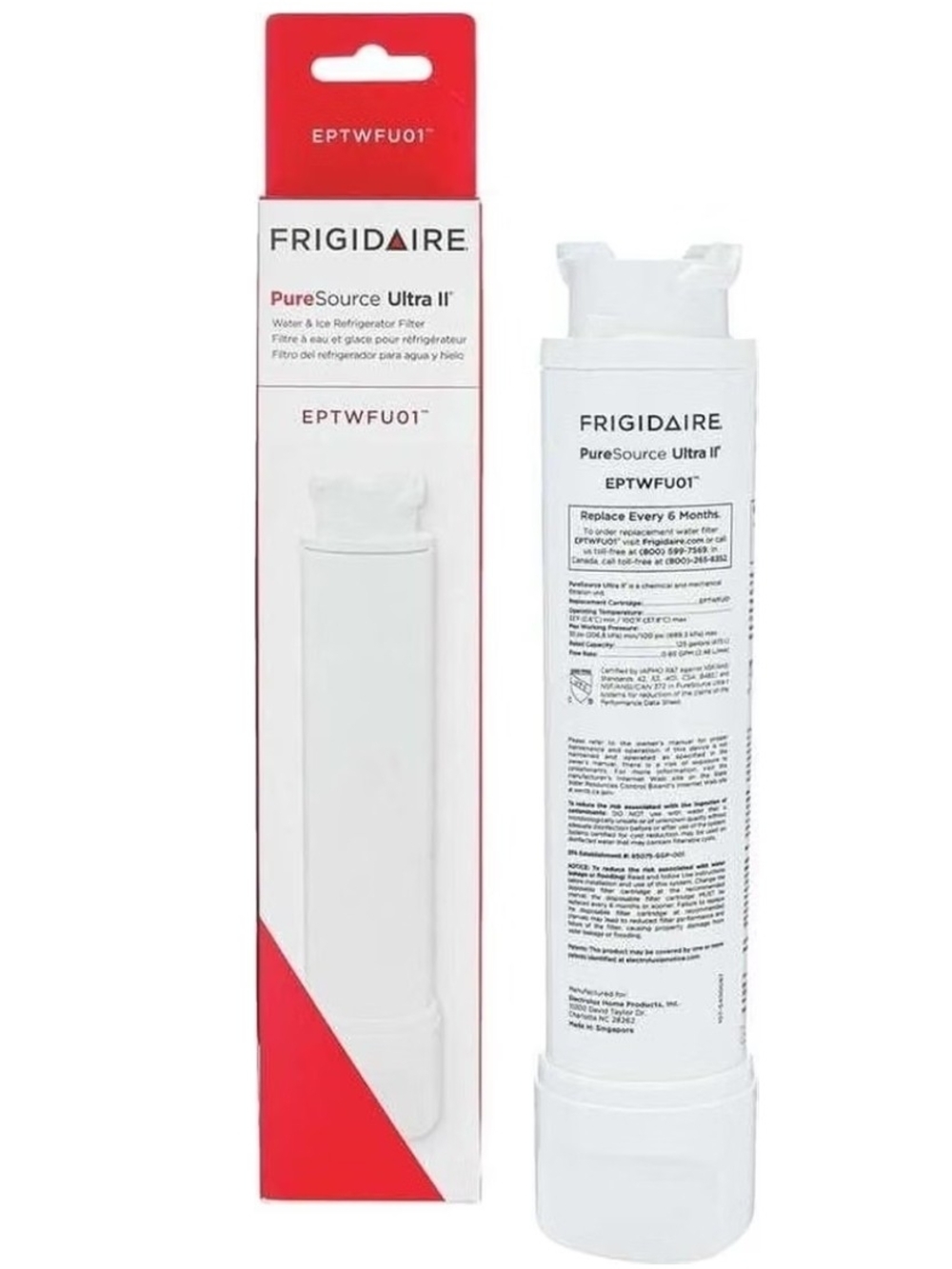 Frigidaire Ultra II Refrigerator Water Filter - White